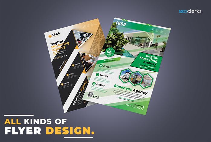 I will Professionally create all kinds of business and corporate flyer design