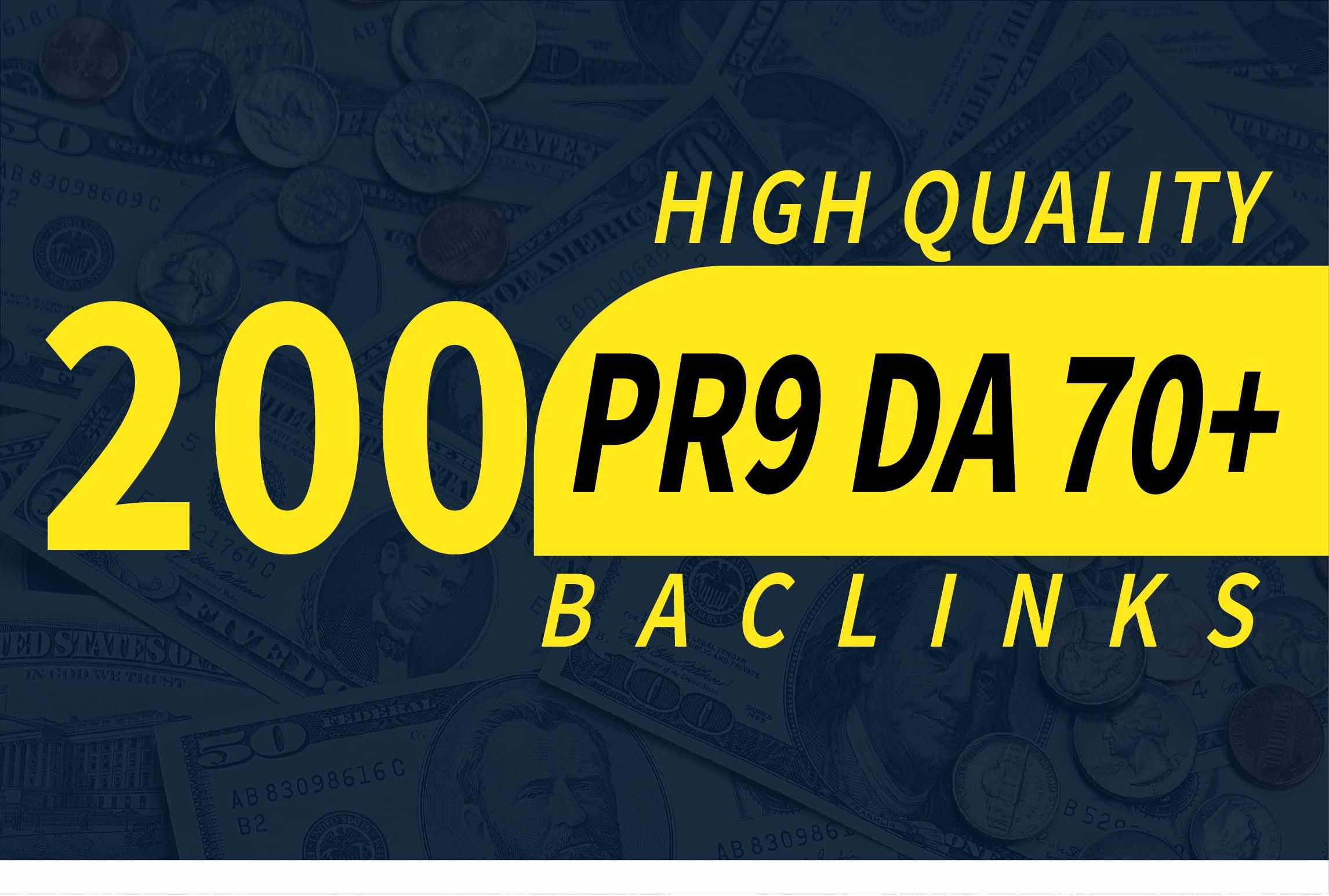 I will build high authority pr9 backlinks