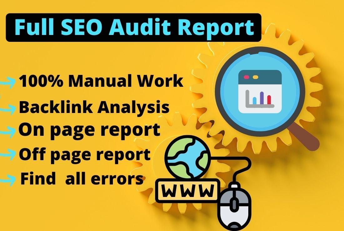 I will do a technical SEO website audit report, analysis, and recommendations for your site