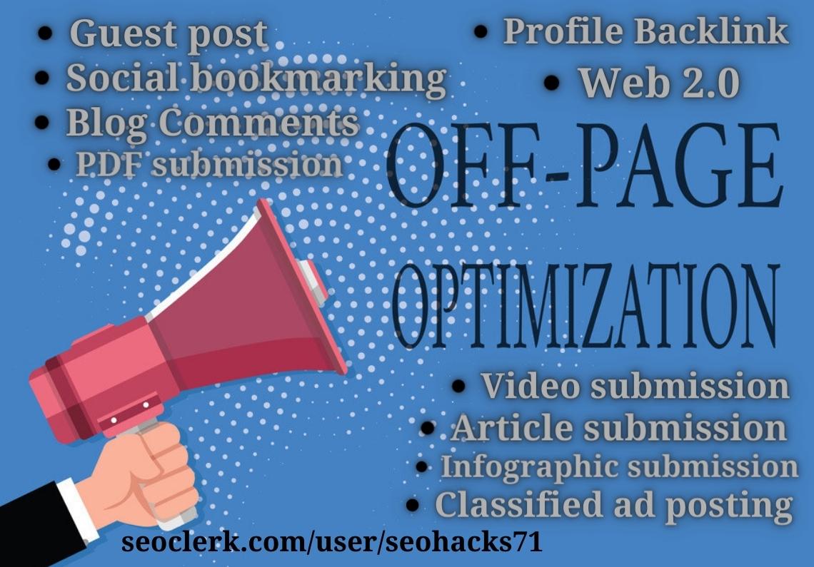 Create 20 mix backlinks for link building on your site