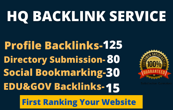 I will build high quality dofollow SEO backlinks Service