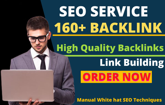 I will build160 pr9 high quality SEO dofollow backlinks