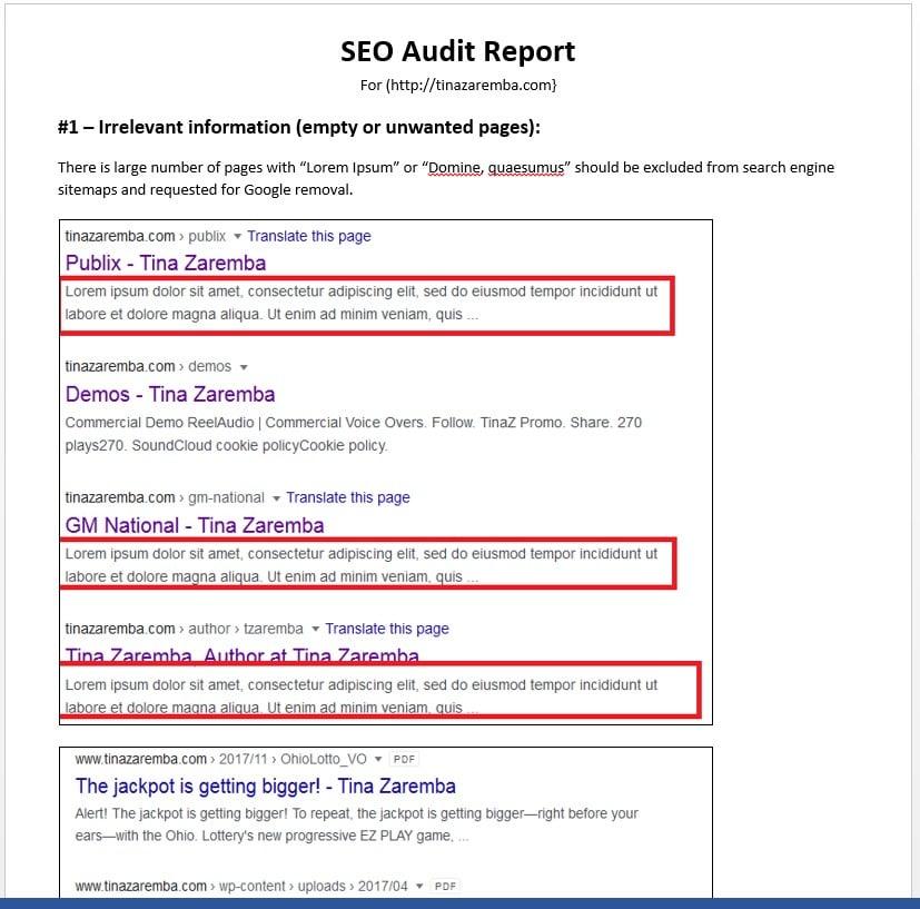 I will create a technical SEO audit of your website