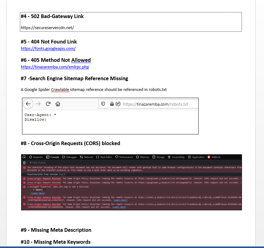 I will create a technical SEO audit of your website