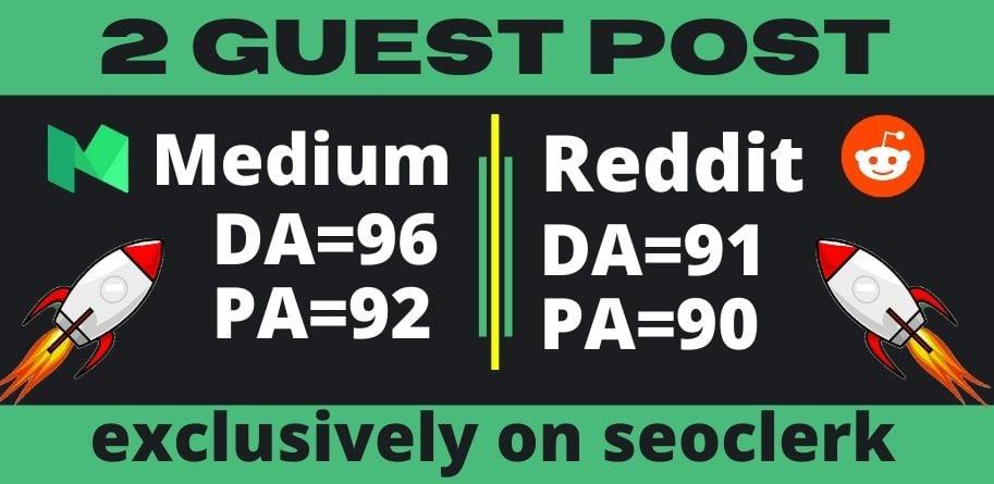 Write & Publish 2 HQ Guest Posts to Promote Your websites Ranks Within Short Time