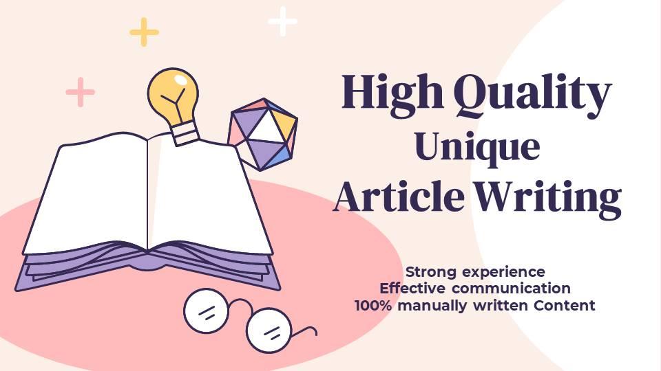 I will write an expertly researched article