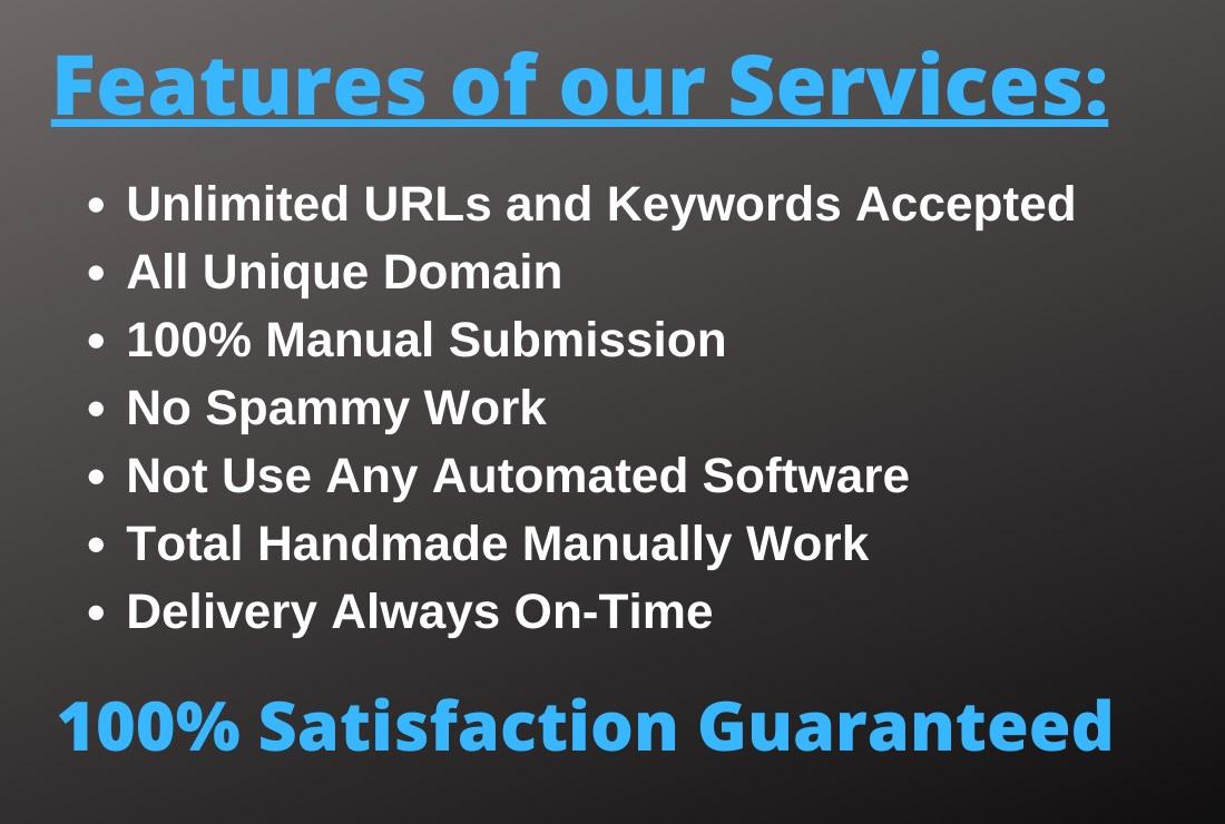 Manually Create 100 Niche Relevant High DA & PA Blog Comments Backlinks