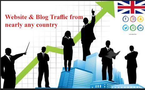 I will send human visits, traffic from nearly any country