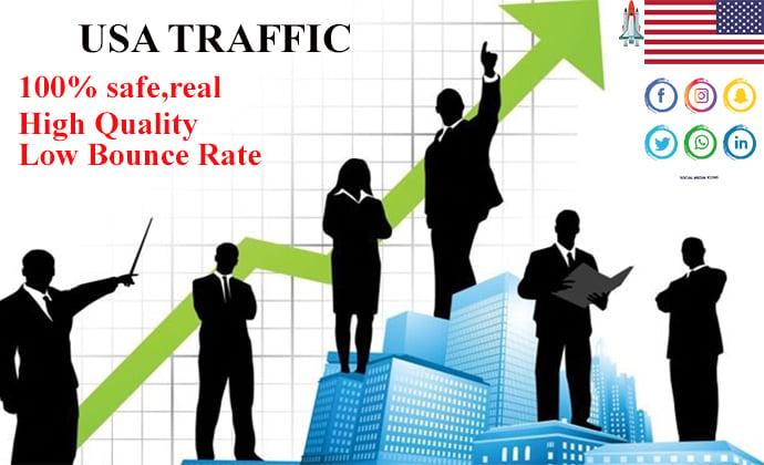 10,000 + USA visitors ( Real visitors )