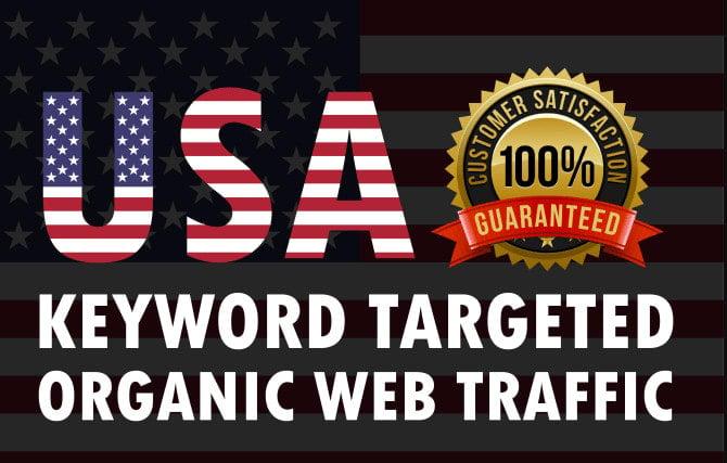 I will send keyword target organic website traffic from usa,adsense safe