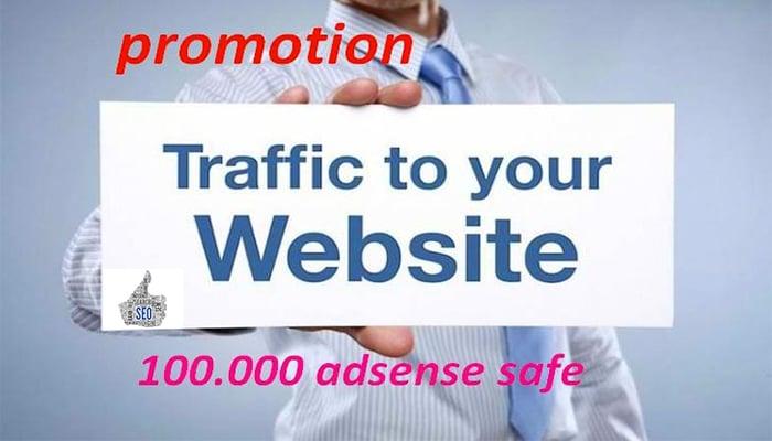 I will send minimum 100 000 visits on your website per week