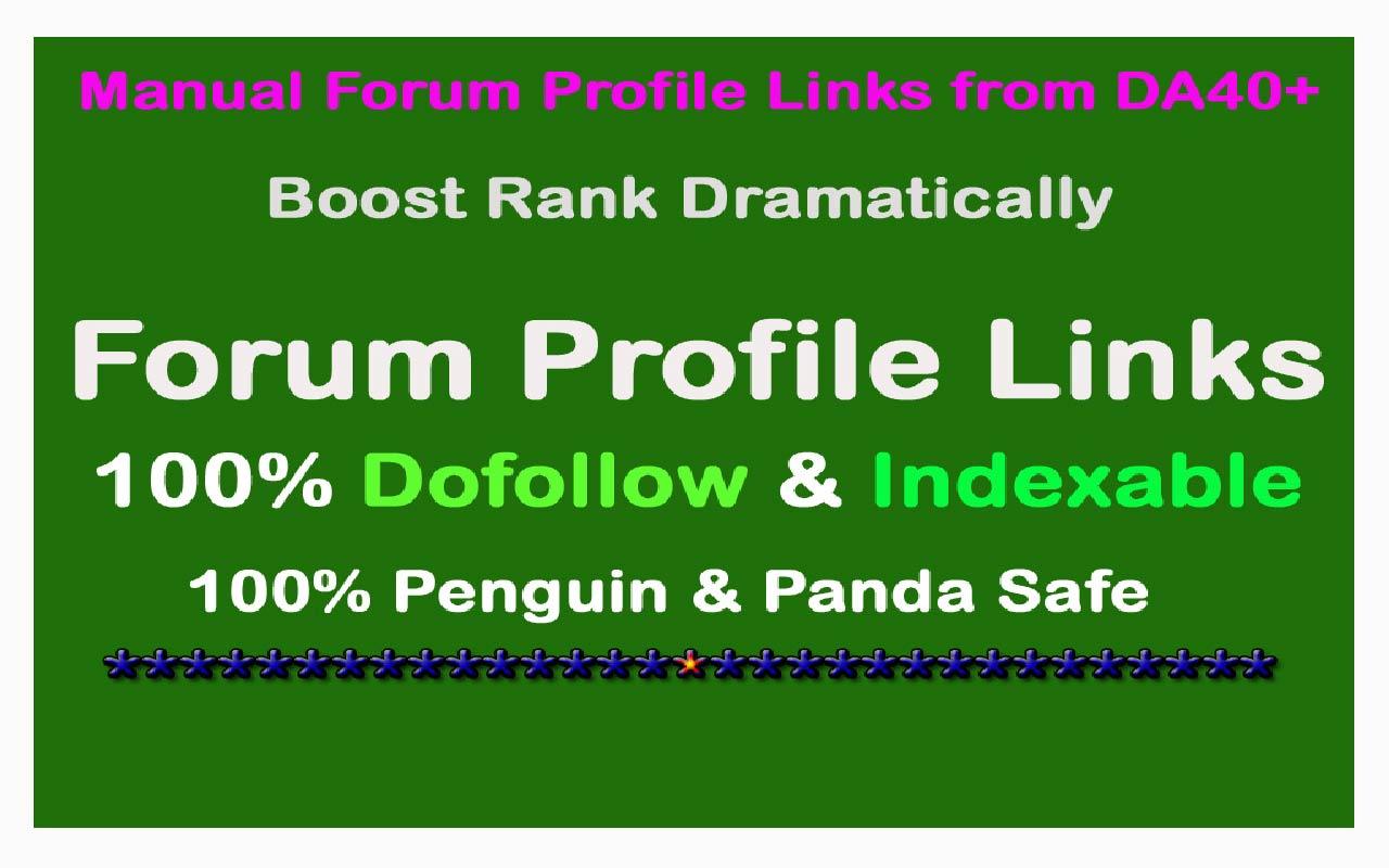 provide 5000 forum and profile dofollow backlinks super fast delivery