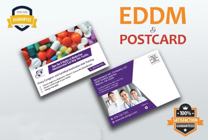 I will design postcard and direct mail eddm postcard design