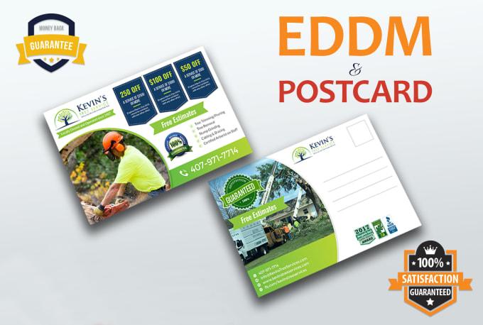 I will design postcard and direct mail eddm postcard design