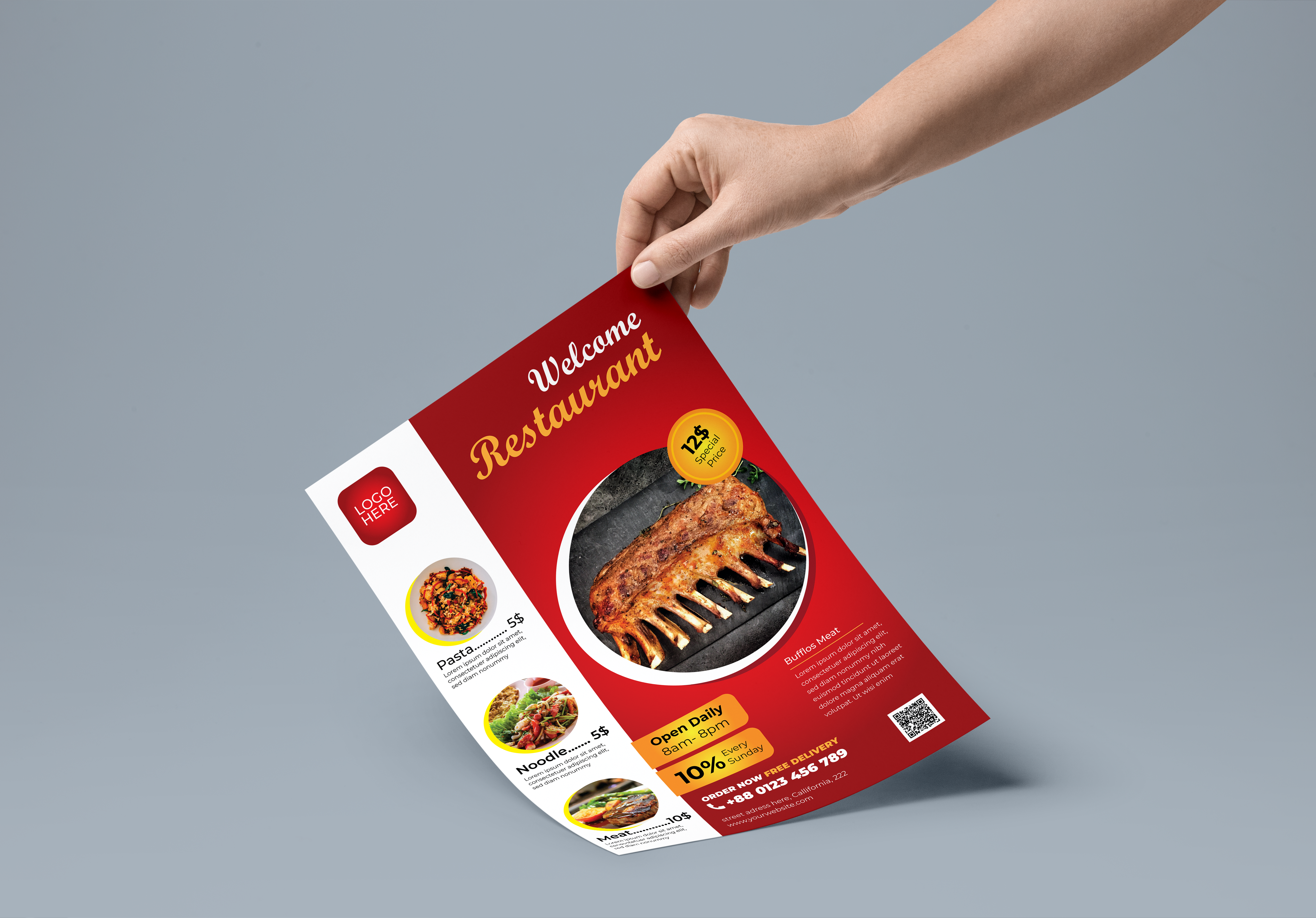 I create professional Restaurant flyer or poster design