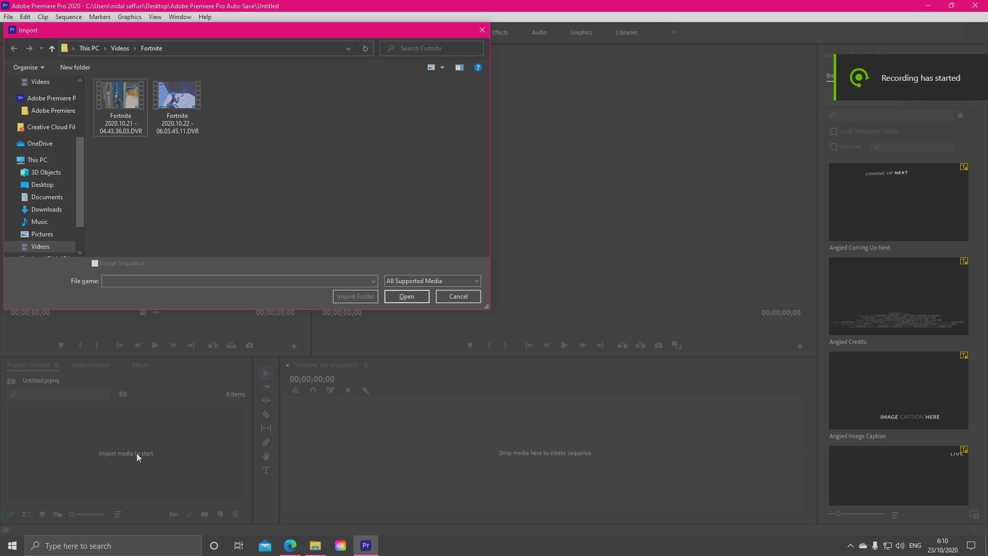 make montage with high skills and great transitions on ADOPE PREMIER