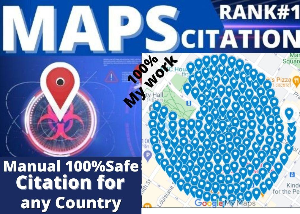 I will create 250+ google maps citation to rank website, directory submission, business listing
