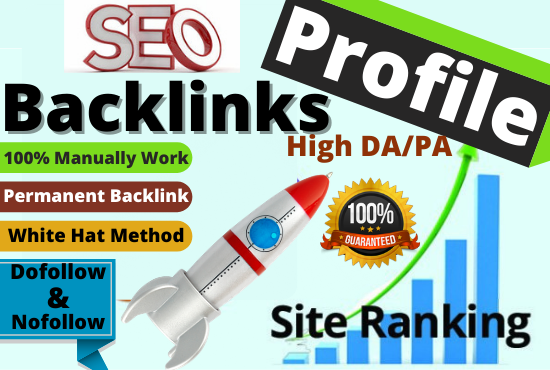 manually create 20+ DA90 Profile Backlinks boost website by authority link building 