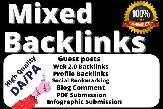 I Will do 25+ Mixed Backlinks that High-Quality Do-follow Link will build rank your website