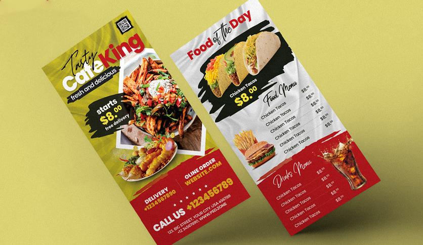 I will design food flyer or poster, restaurant menu