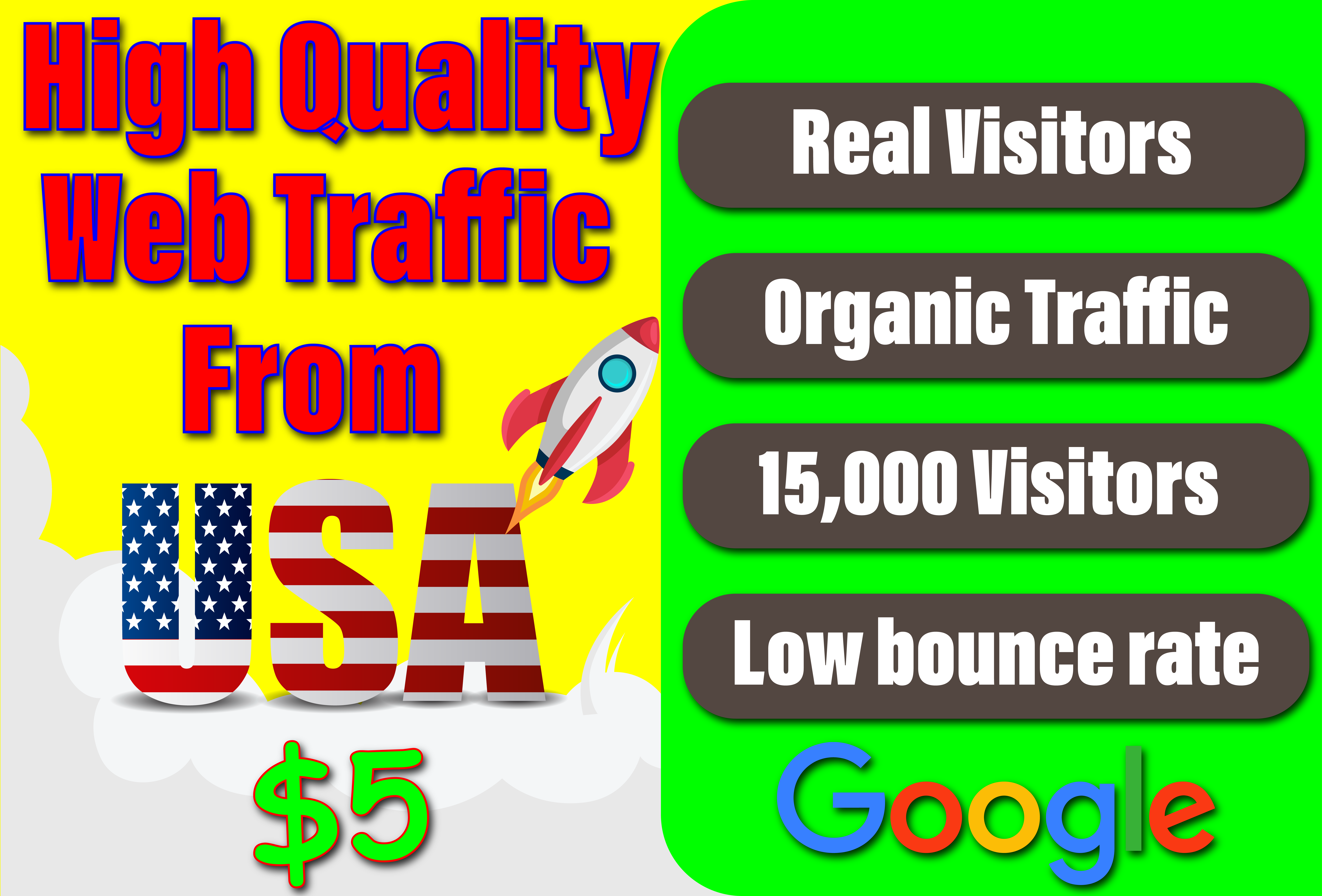 I'll drive niche targeted, real organic traffic from USA	