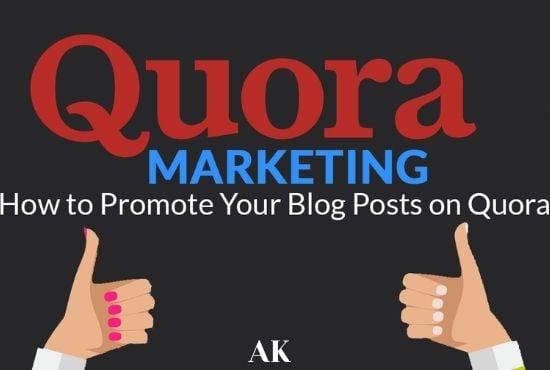 Promote website Quora 3 Backlink