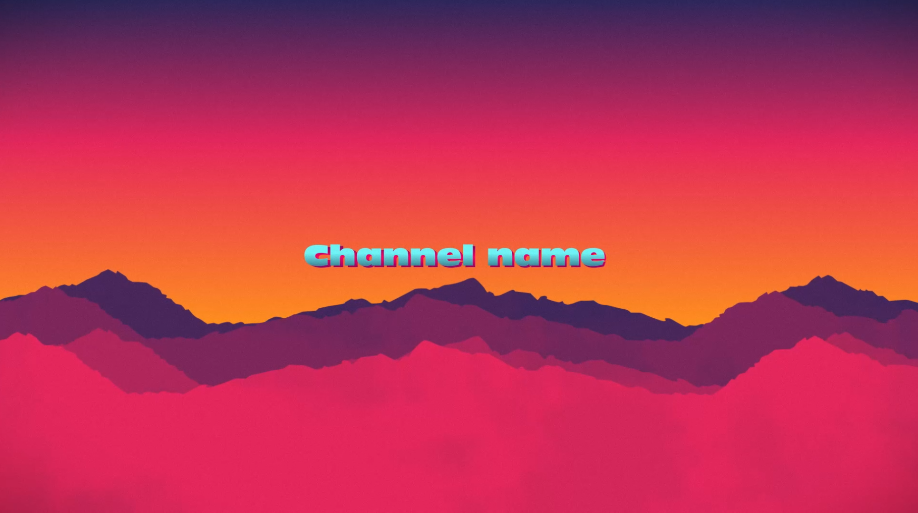 Glich, retro wave or colorfull trails youtube video intro for you!