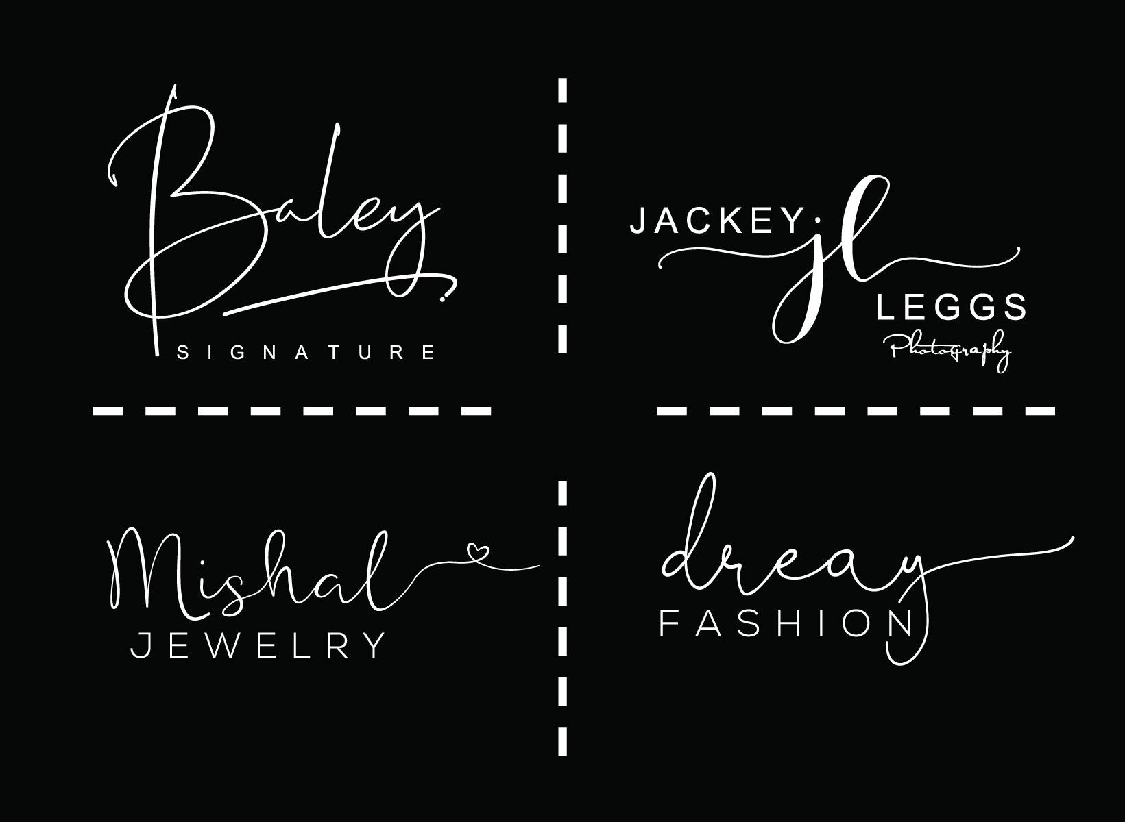 i will Do signature photography fashion Boutique logo design