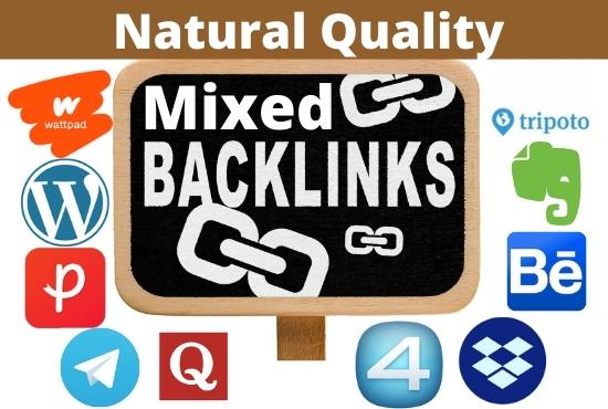 Create 30 Authority Unique Domain Mixed Backlinks DA 72+ and PA 68+ High Authority Websites 