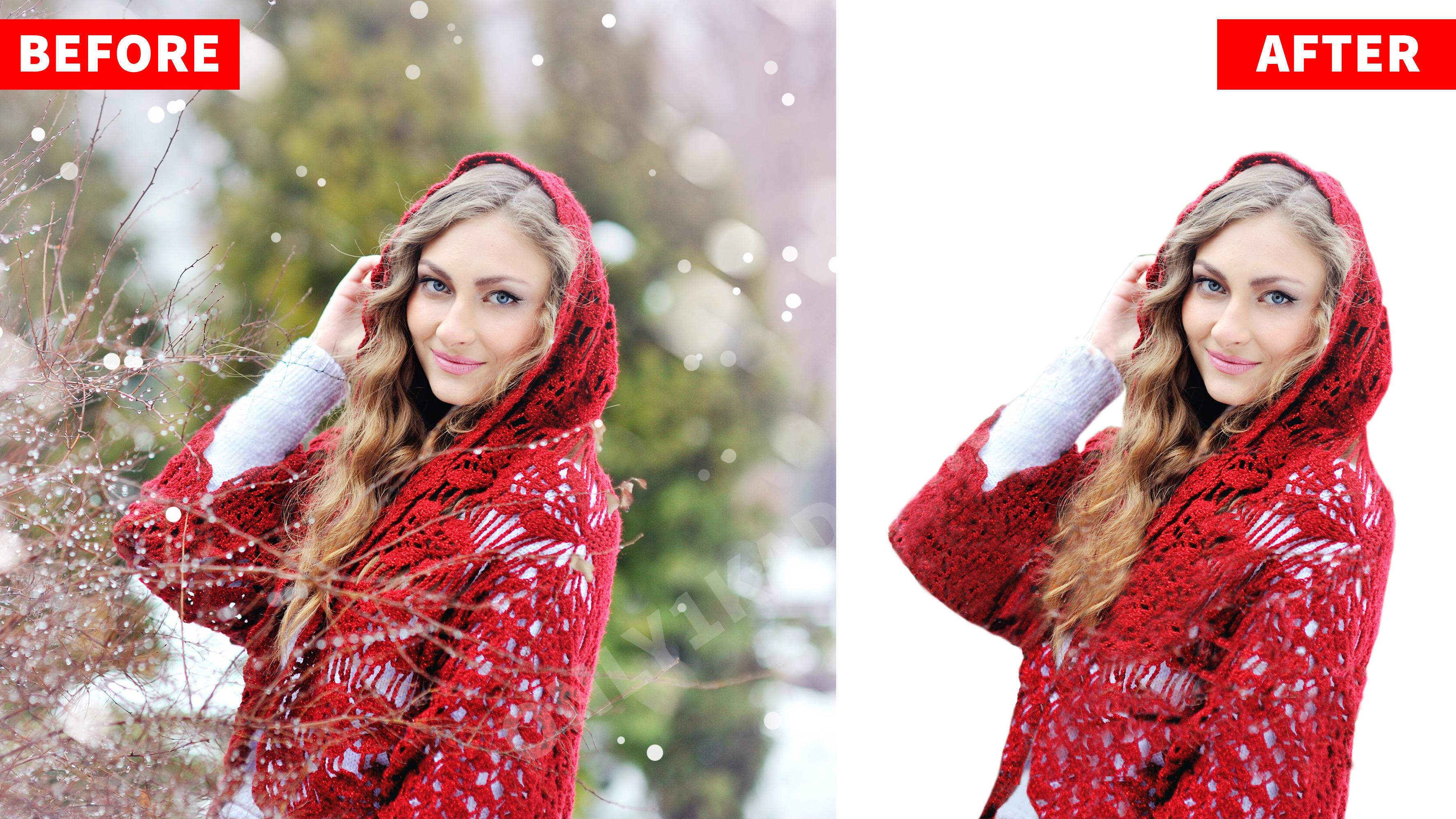 I will remove background, clipping path within 24 hours