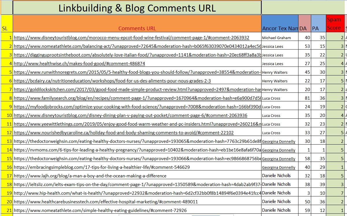 I will do Niche related manual blog comments and backlinks.
