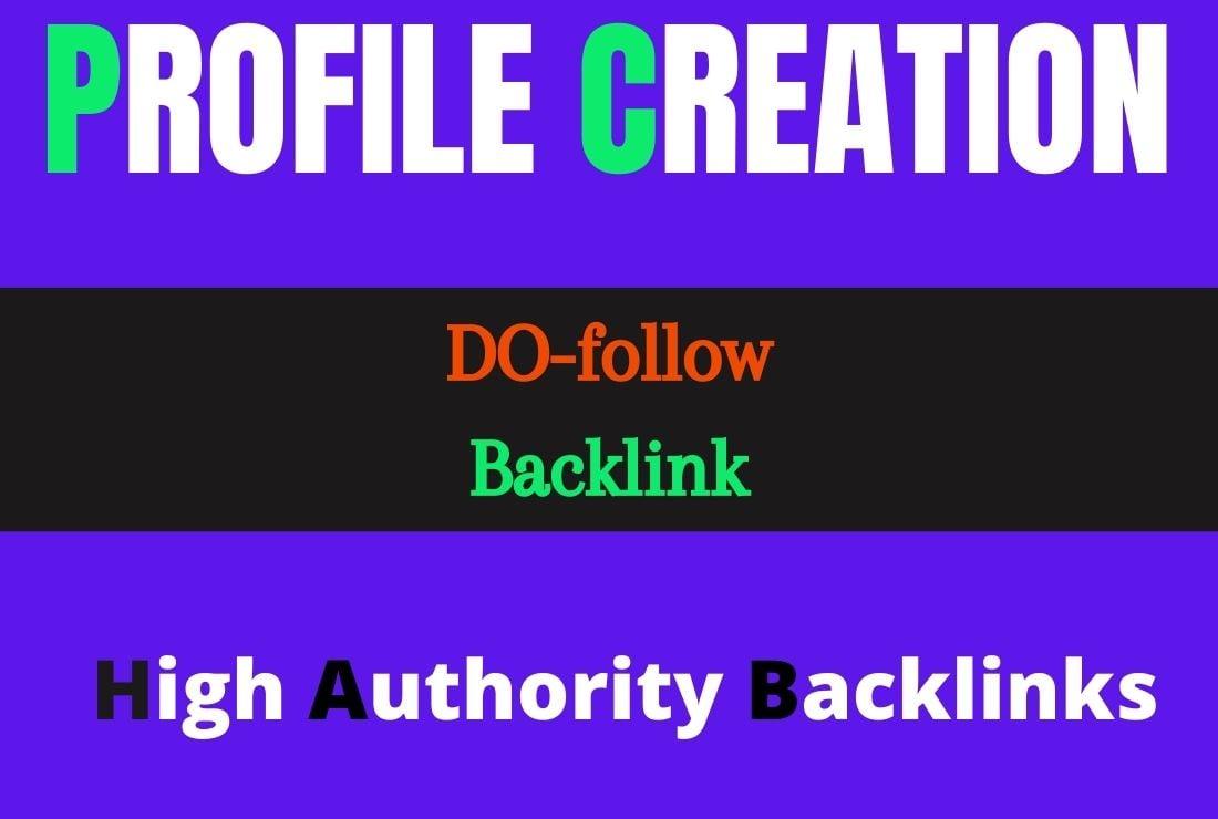 I will do 50 HQ dofollow profile backlinks for your website