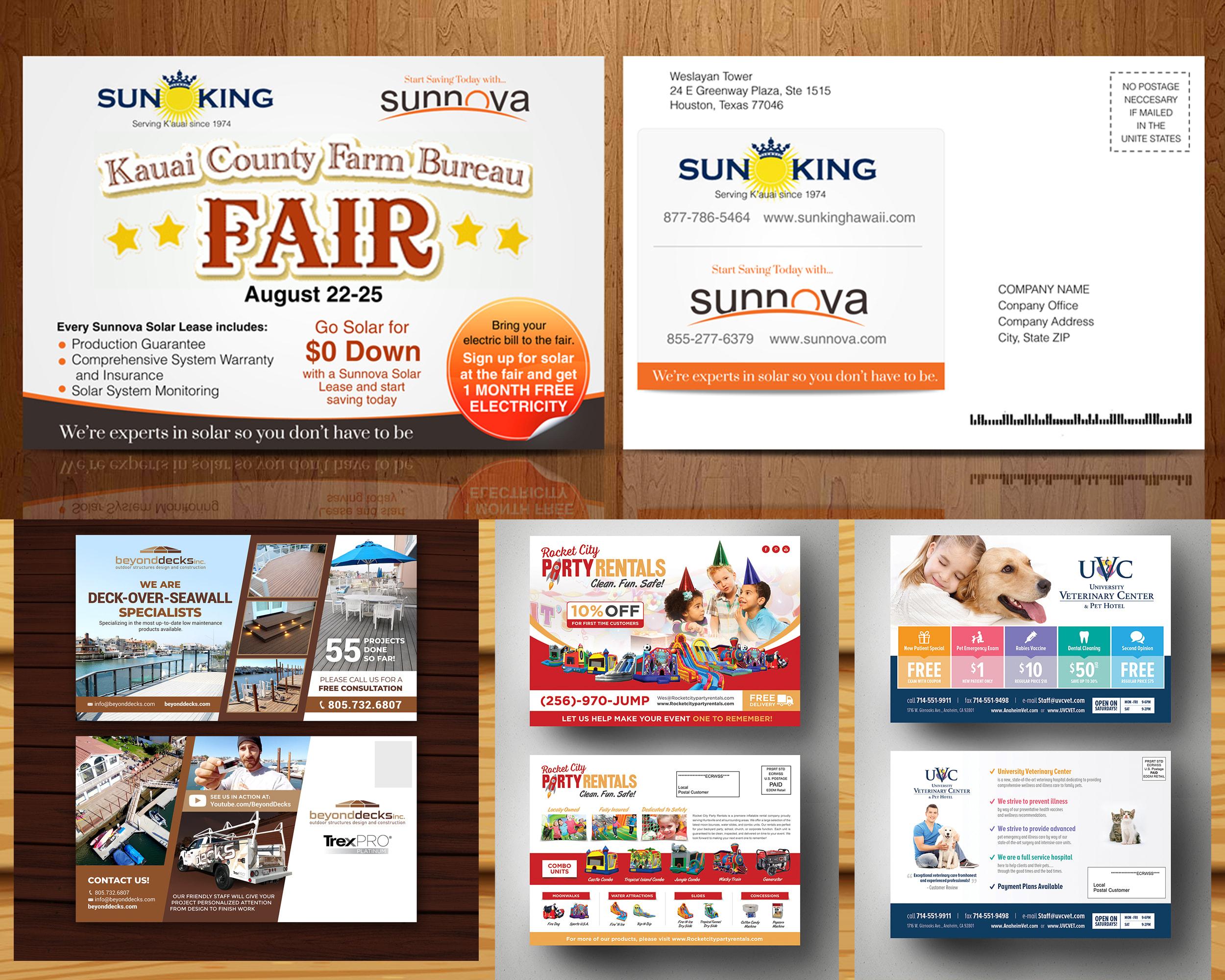 I will design postcard or eddm postcard, rack card or door hanger