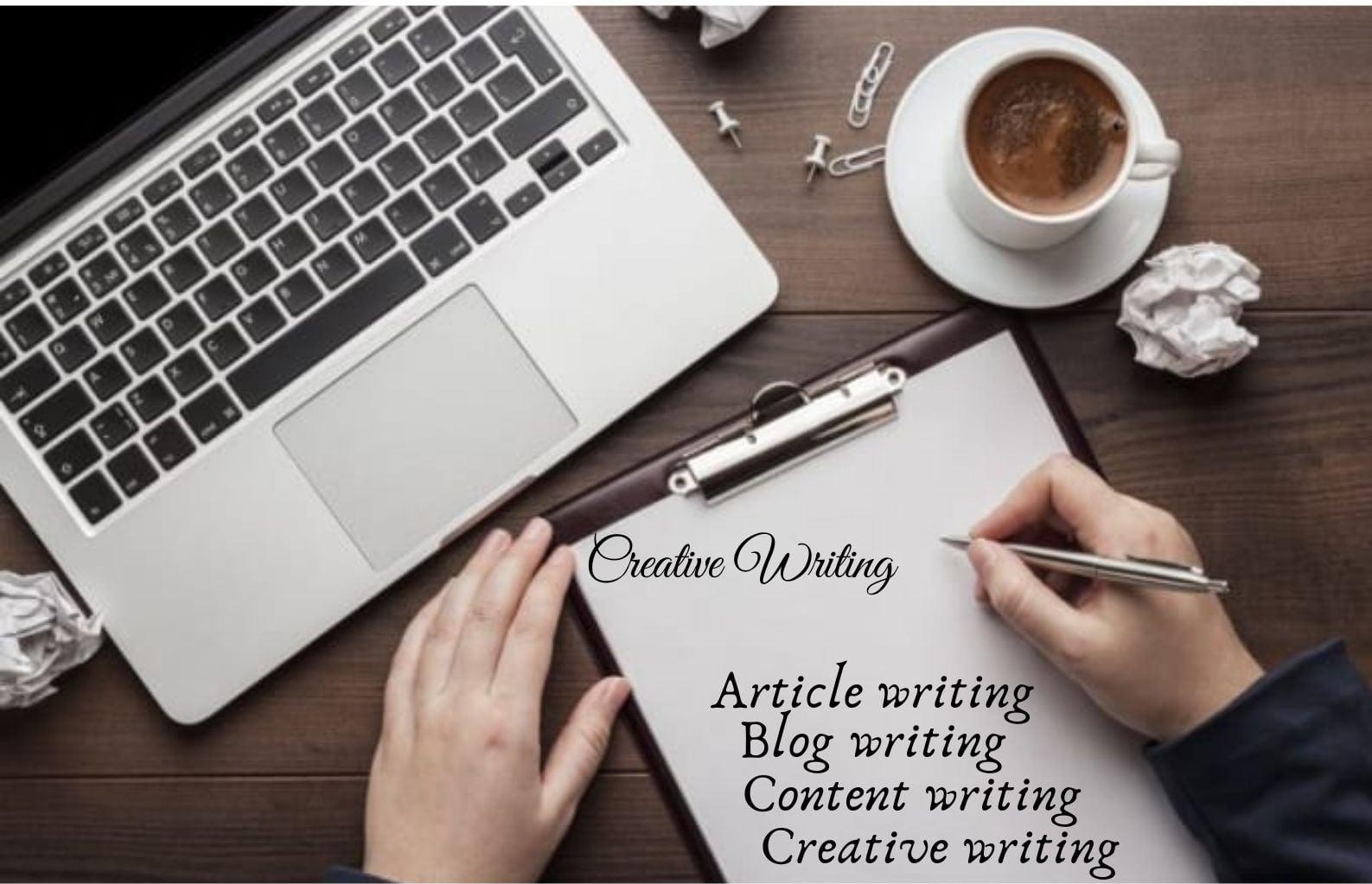 I will write creative content on any topic 