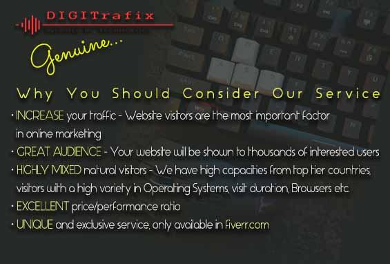 Genuine Country Targeted Organic WEB Traffic 