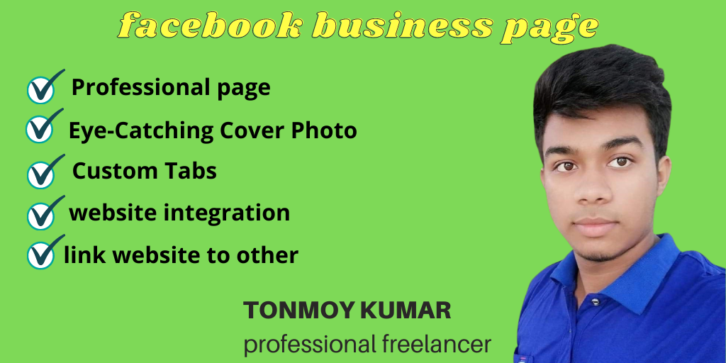 I will create, design and optimize facebook business page professionally