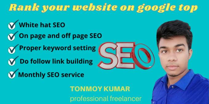 I will do complete seo services to rank your website on google top