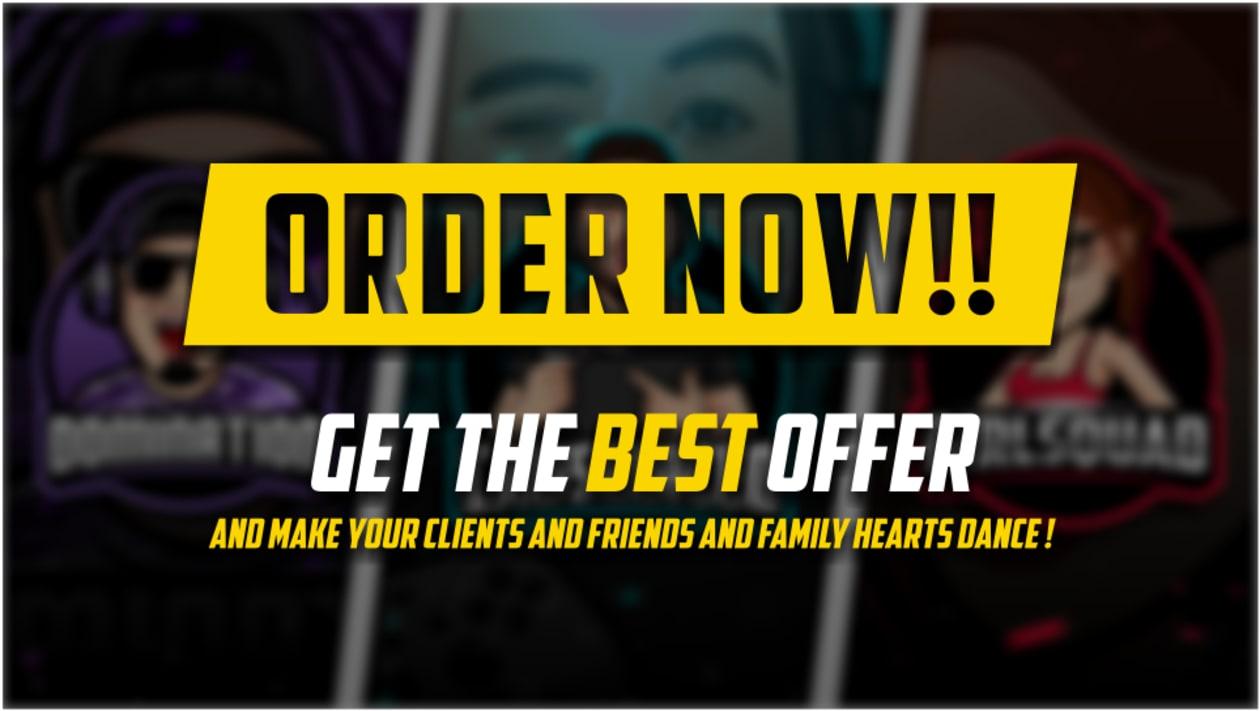 I will design gaming, esport, twitch logo from your IMAGE