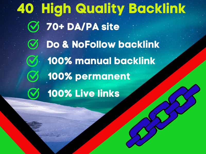 I Will Provide You 40 High Quality Profile Backlink.