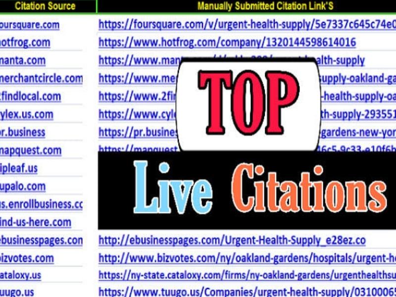 I will do top 300 UK USA CANADA AUSTRALIA local citations listing and directories for local seo