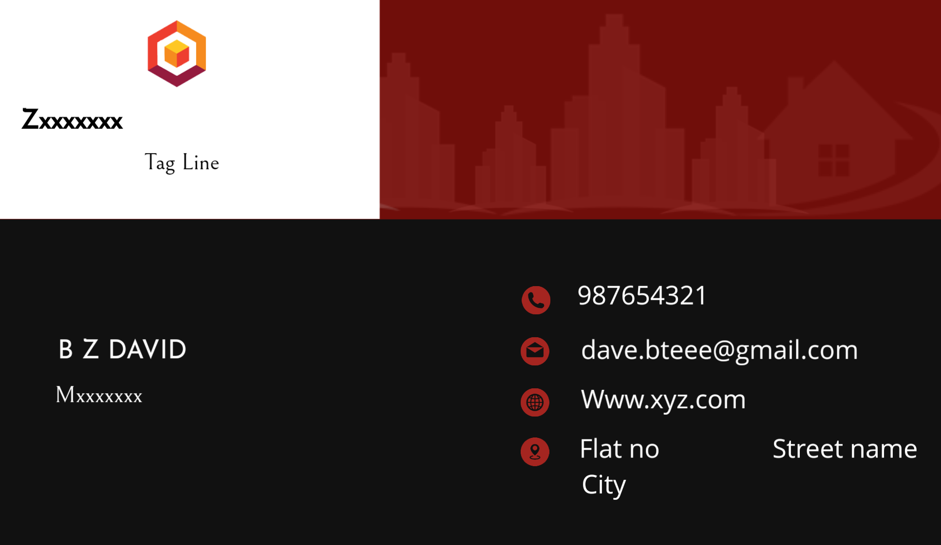 Business card Professional and print ready PDF/PNG