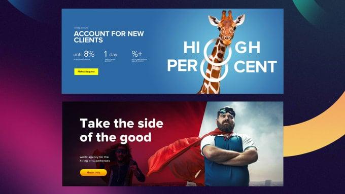 I will design professional web banner, slider, fb ad, flyer