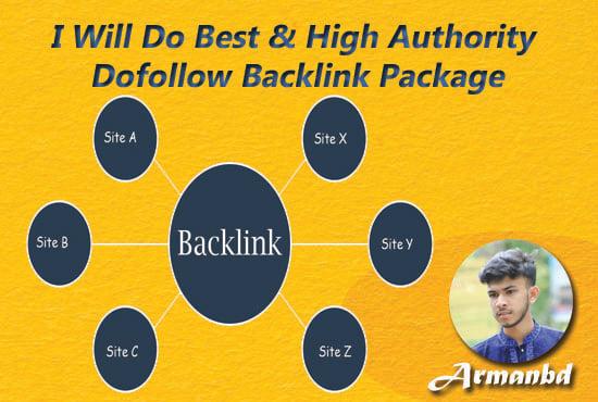 I Will Do Best & High Authority Dofollow Backlink Package