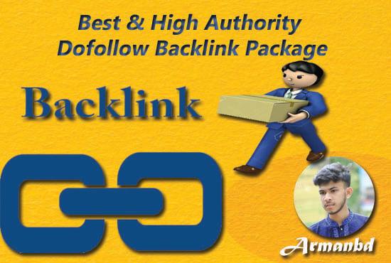 I Will Do Best & High Authority Dofollow Backlink Package