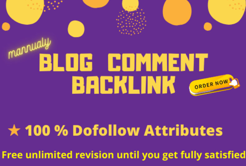 I will create high quality do follow blog comment backlinks