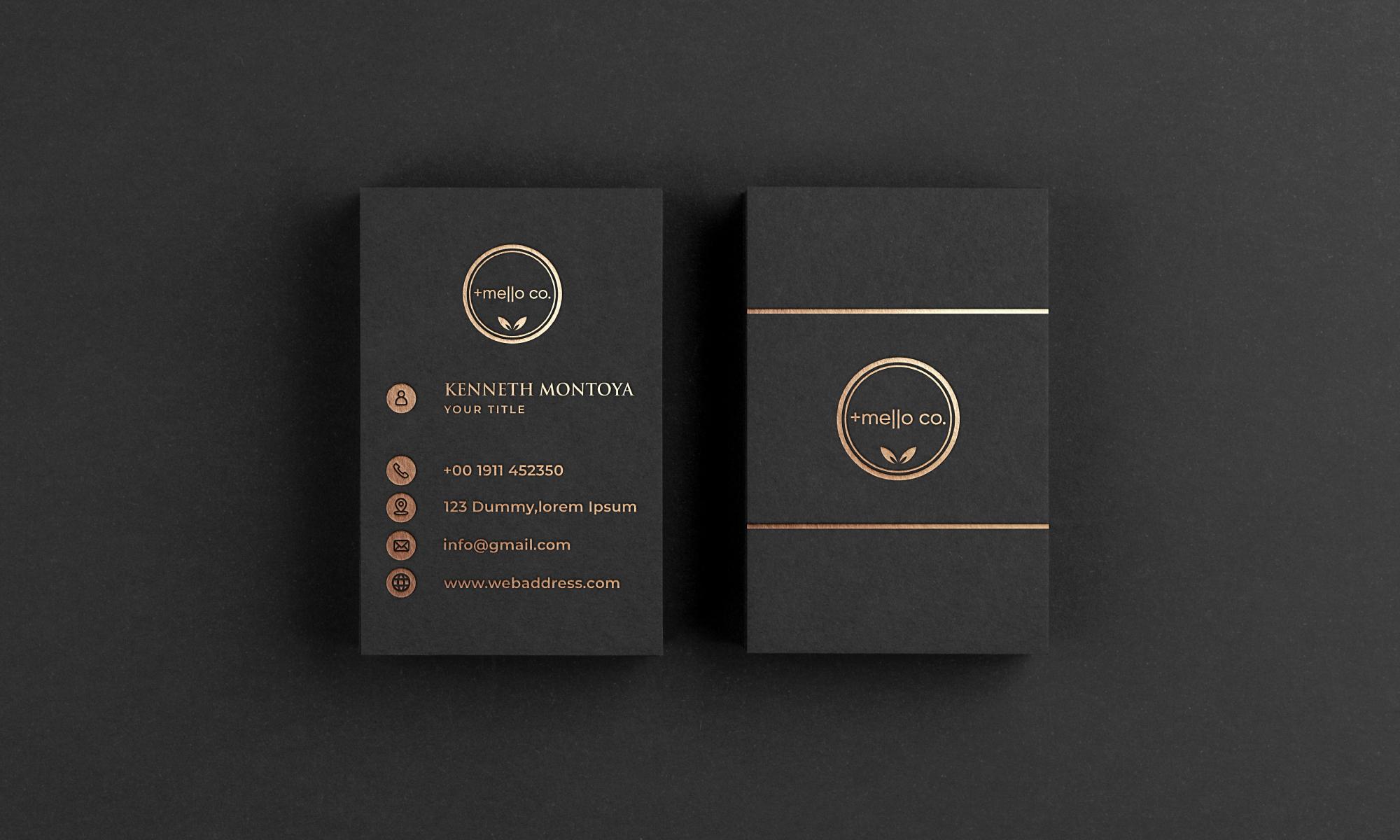 I will design modern, elegant and professional business card