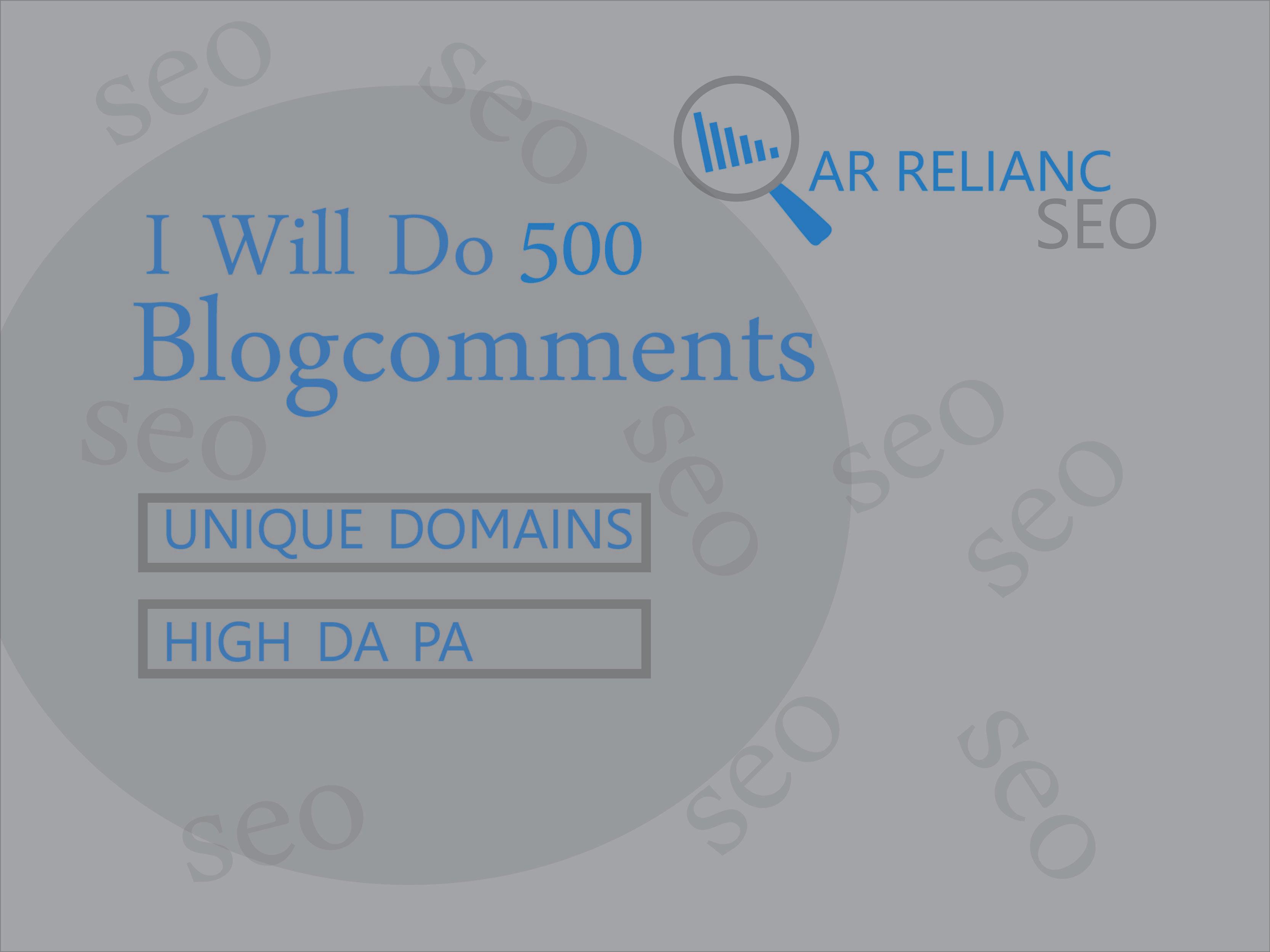 I Will Do 500 unique Blog comments