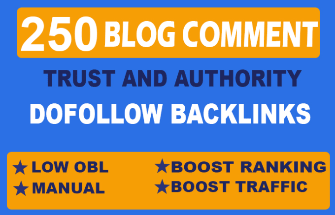Manually Build 250 unique domains & Contextual Blog comment Backlinks DA20+