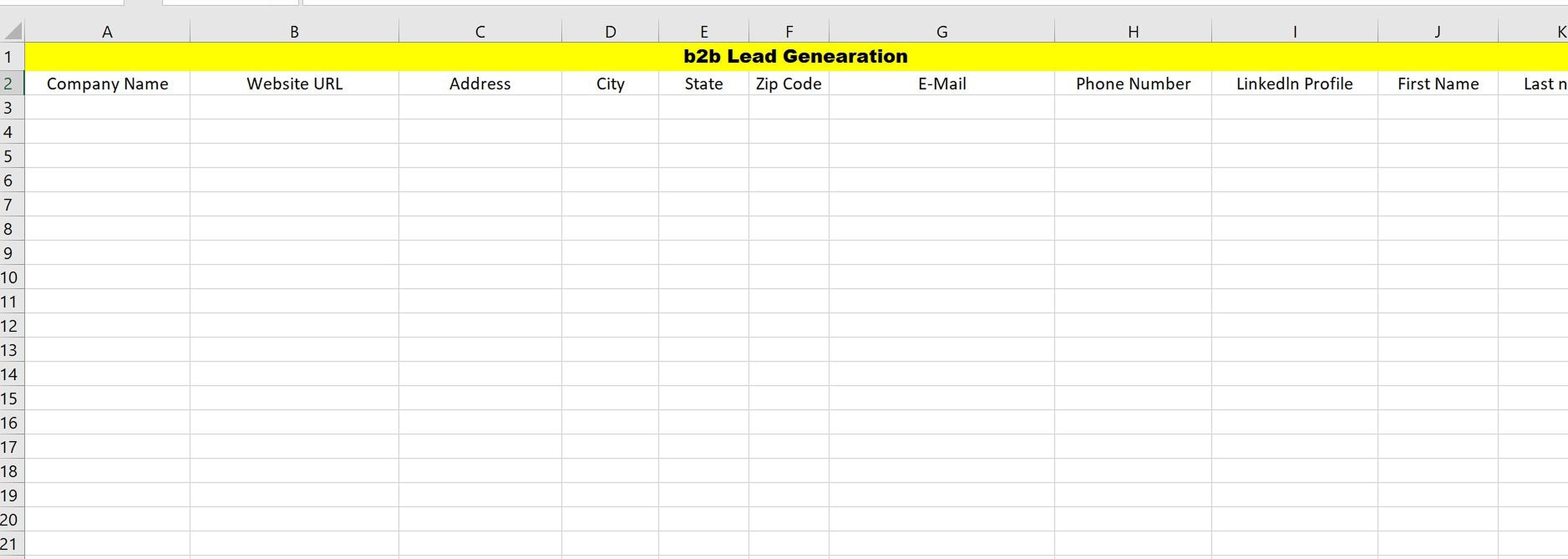 I will do b2b lead generation and prospect email list for your targeted business