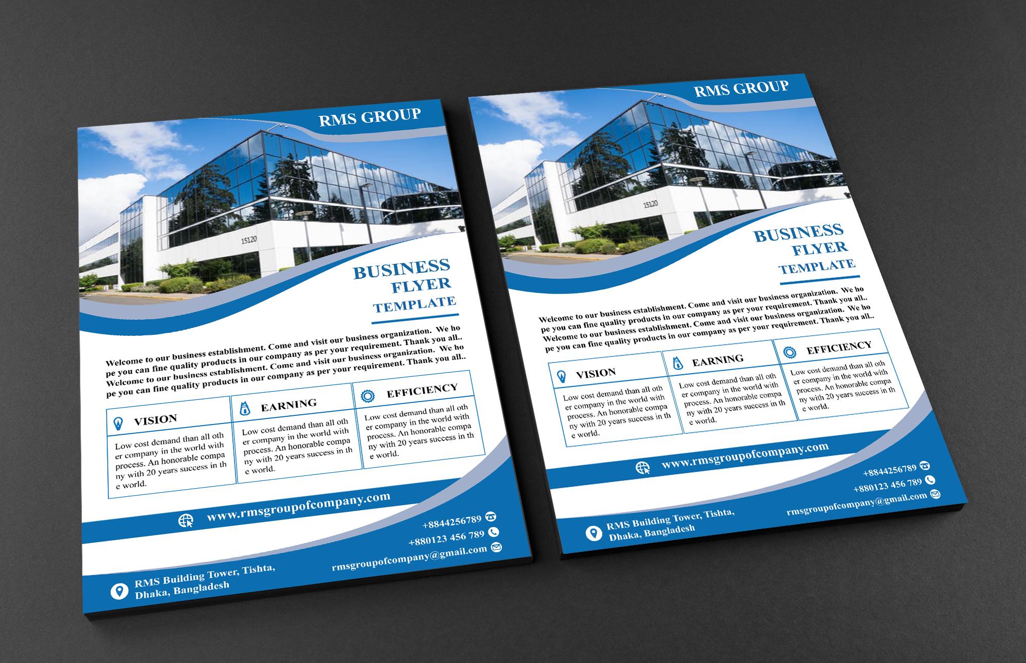 I will unique and professional design any kind of flyer